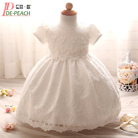 Baby Girl Dress Tutu Lace Princess Girls Clothes Flowers Toddler Girl Christening Gown Baby Dresses For Party Birthday Wedding