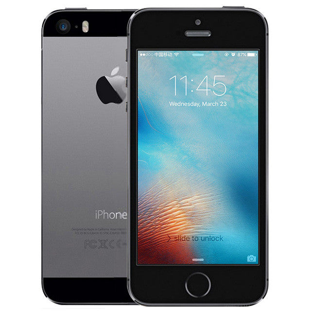 Factory Unlocked iPhone 5s 16GB/32GB/64GB ROM 8.0MP Camera 1136x640 pixel WIFI GPS Bluetooth Fingerprint Cell Phone